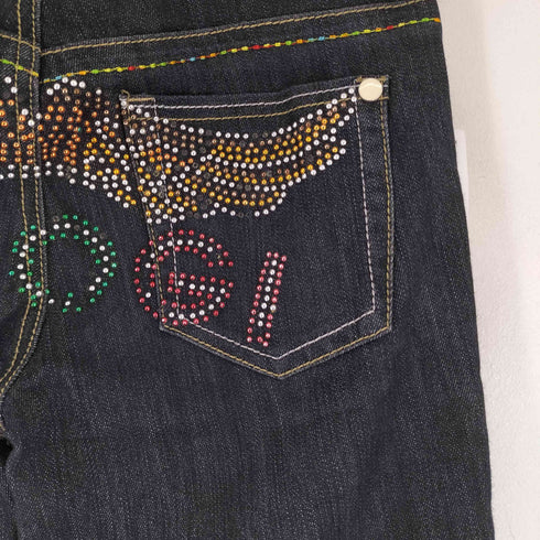 クージー COOGI ビジュースタッズデザインスキニーデニムパンツ レディース 2/1